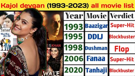 kajol movie list|Kajol Movies